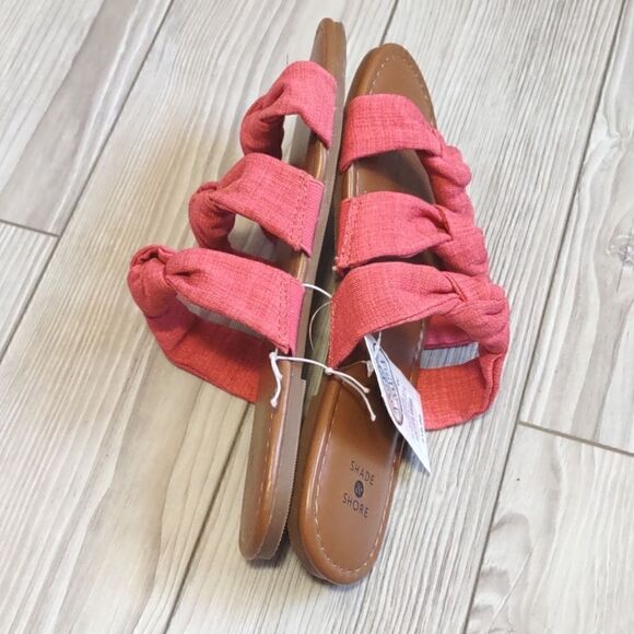 (9-1090) Shade & Shore Pink Maddie Sandals Size 8 - Picture 6 of 10